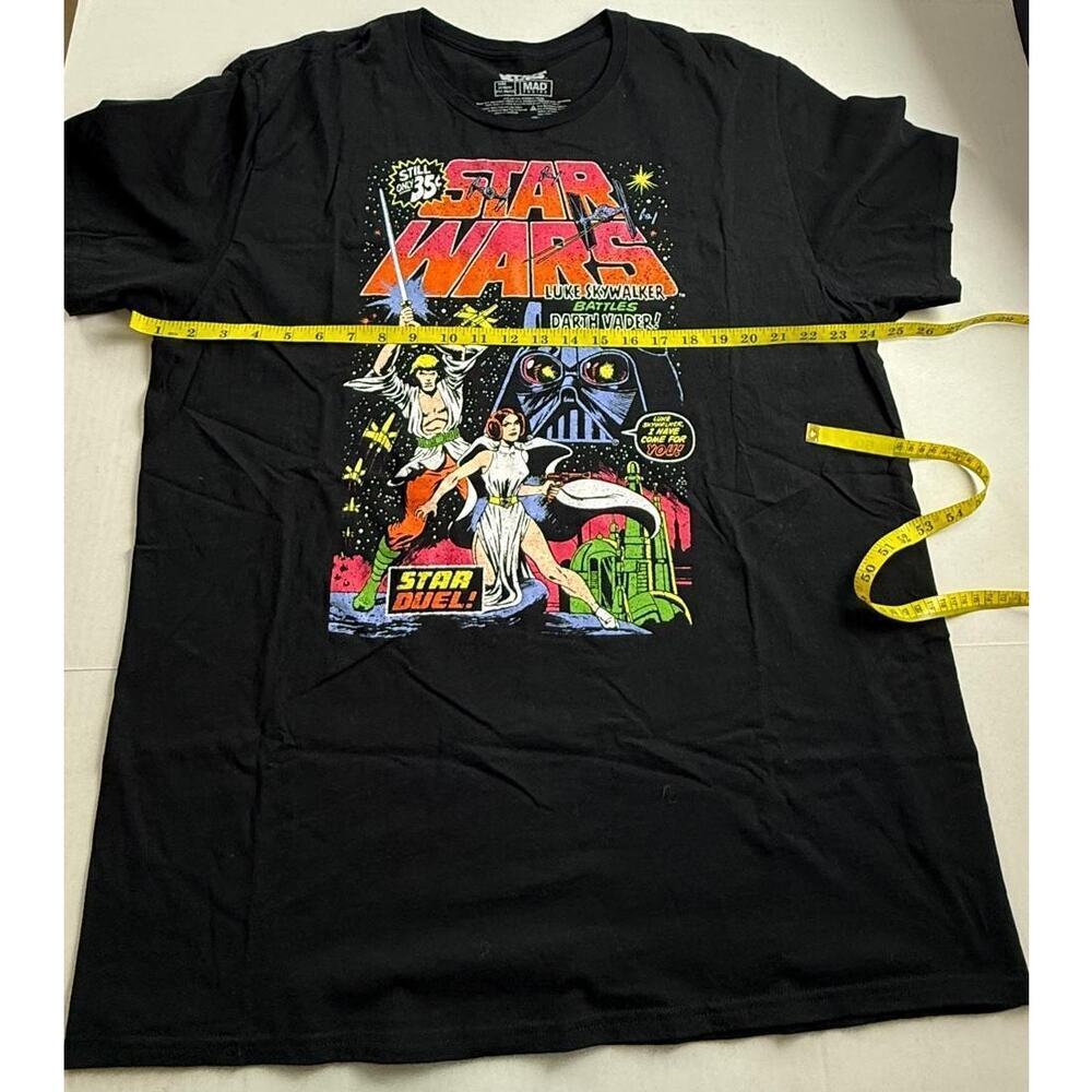 Star Wars Luke Skywalker Darth Vader Graphic T-Shirt 2XL - Picture 3 of 5